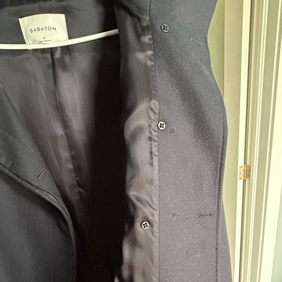 Aritzia Babaton Walton Navy Wool Coat - Picture 5 of 7